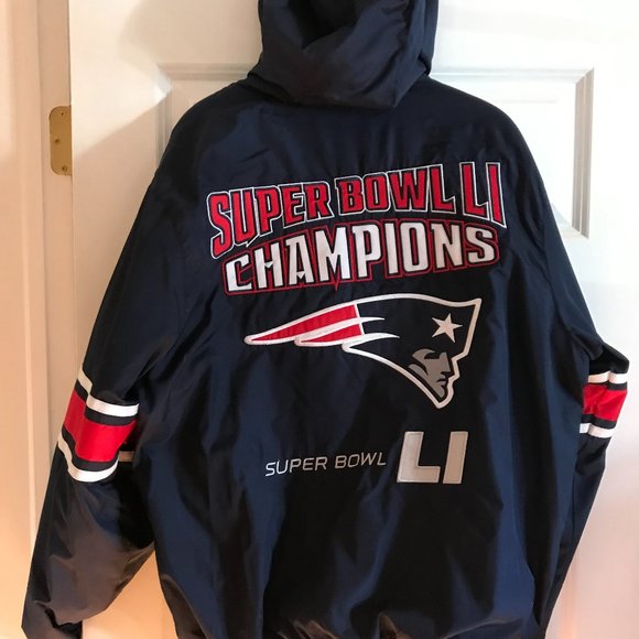 New England Patriots SB LI Championship Reversible Large Jacket